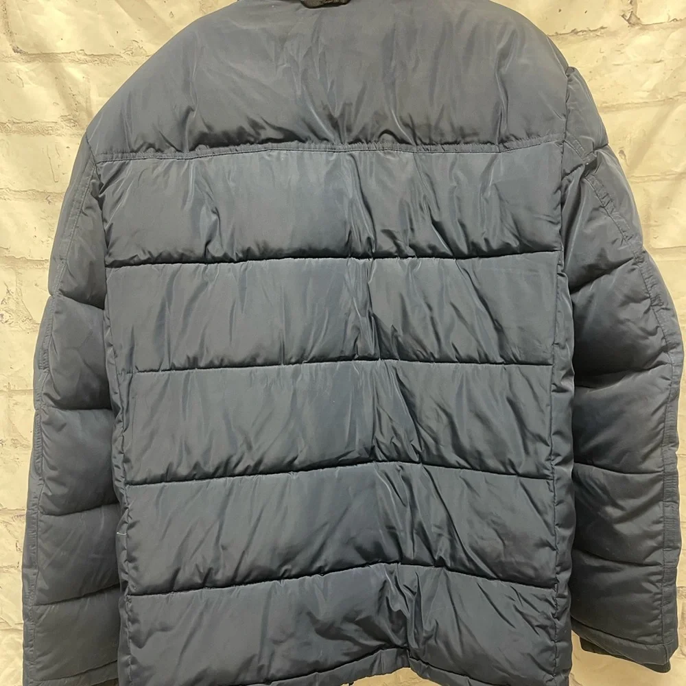Men’s Calvin Klein Double Zipper Puffer Coat - Picture 6 of 9
